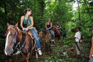 Rutas a caballo en grupo